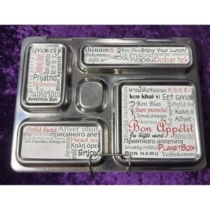 PLANETBOX Rover Stainless Steel Metal LUNCH BOX Magnets 5 Compartments Bento